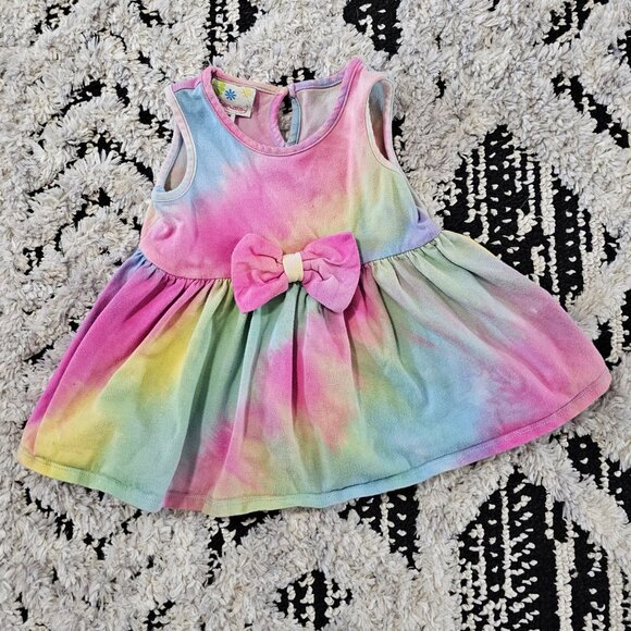 Samara Baby Girl Tie Dye Baby Doll Tank and Capri Set 18M - Picture 2 of 8